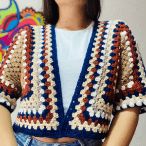 cardigan manga corta en crochet 3 Cardigans